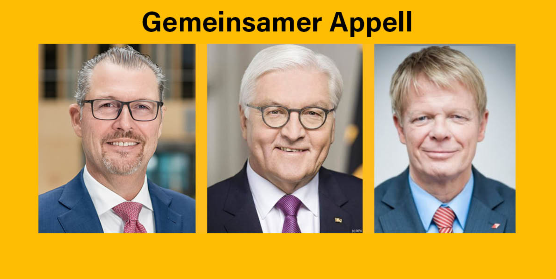 Steinmeier, Dulger, Hoffmann